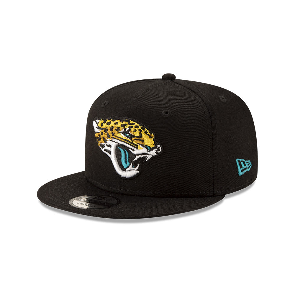 New Era NFL Men's Jacksonville Jaguars Basic Logo 9Fifty Snapback Hat Black