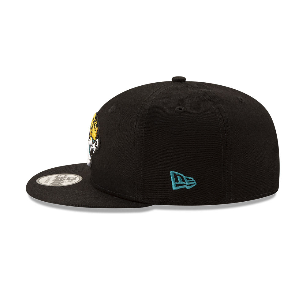 New Era NFL Men's Jacksonville Jaguars Basic Logo 9Fifty Snapback Hat Black