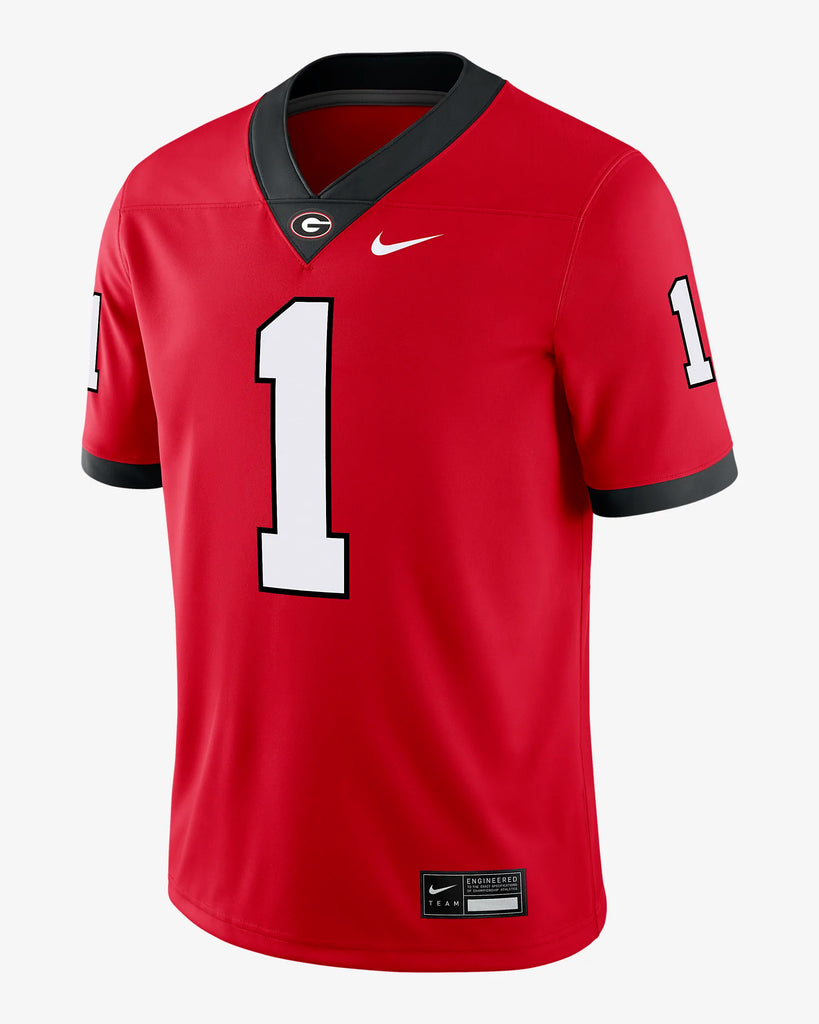 Nike NCAA Men's Georgia Bulldogs #1 Football Replica Jersey