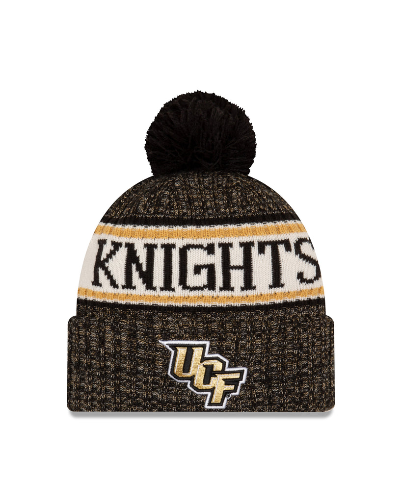 New Era NCAA Men's Central Florida Knights (UCF) Sport Knit Stock Pom Cuffed Beanie