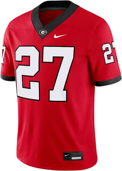 Nike NCAA Men's #27 Nick Chubb Georgia Bulldogs Dri-Fit Replica Football Game Jersey