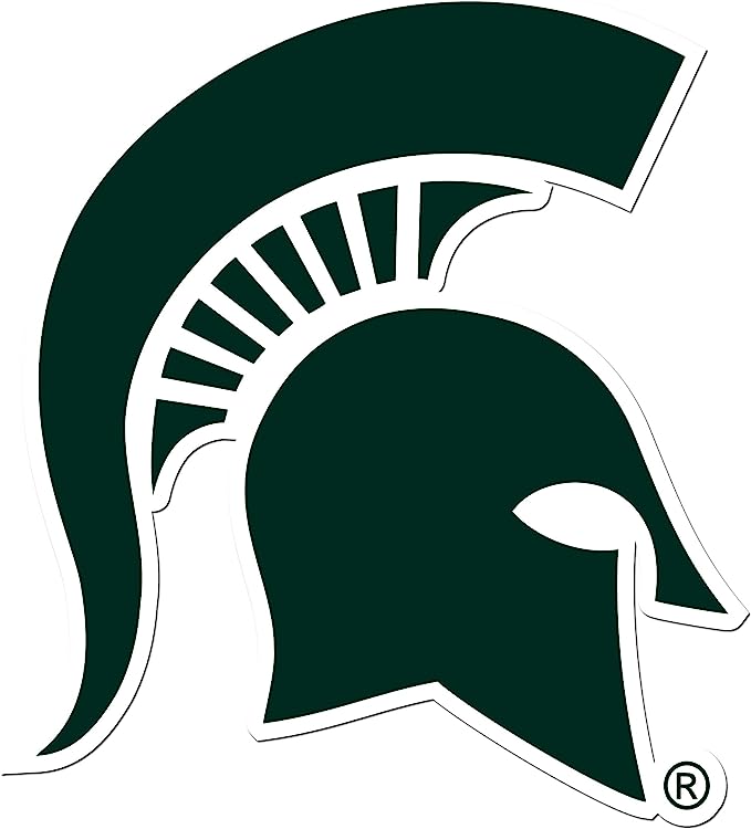 Siskiyou NCAA Michigan State Spartans Medium Team Color Auto Decal