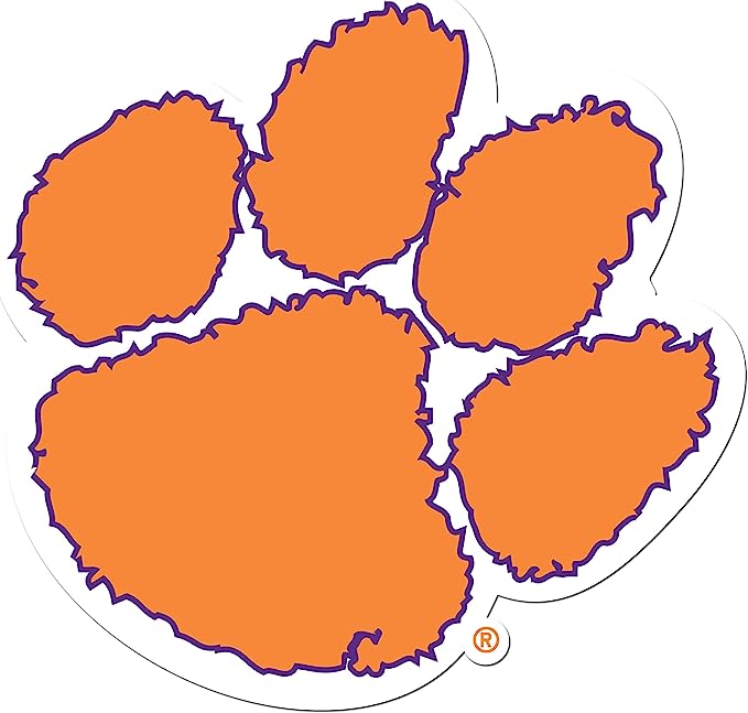 Siskiyou NCAA Clemson Tigers Medium Team Color Auto Decal