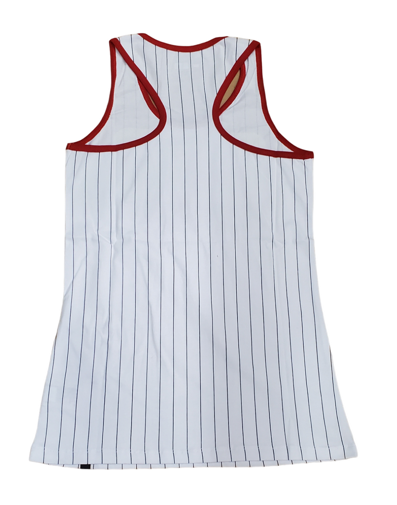 New Era MLB Women's Atlanta Braves Pinstripe Sequin Tank Top