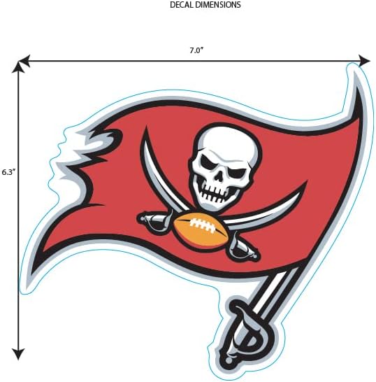 Siskiyou NFL Tampa Bay Buccaneers Medium Team Color Auto Decal