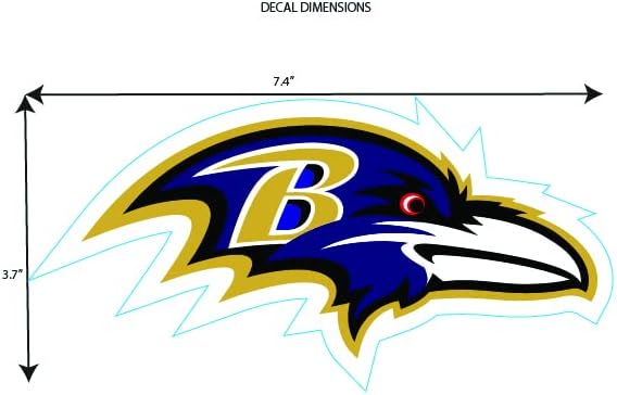 Siskiyou NFL Baltimore Ravens Medium Team Color Auto Decal