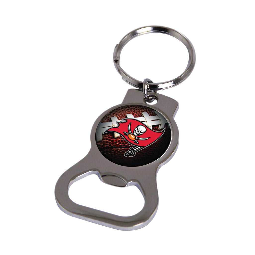 Rico NFL Tampa Bay Buccaneers Bottle Opener Keychain Chrome