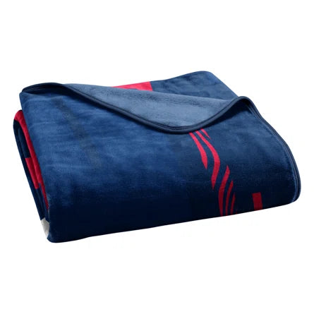 MLB Atlanta Braves Digitize Design Royal Plush Raschel Blanket
