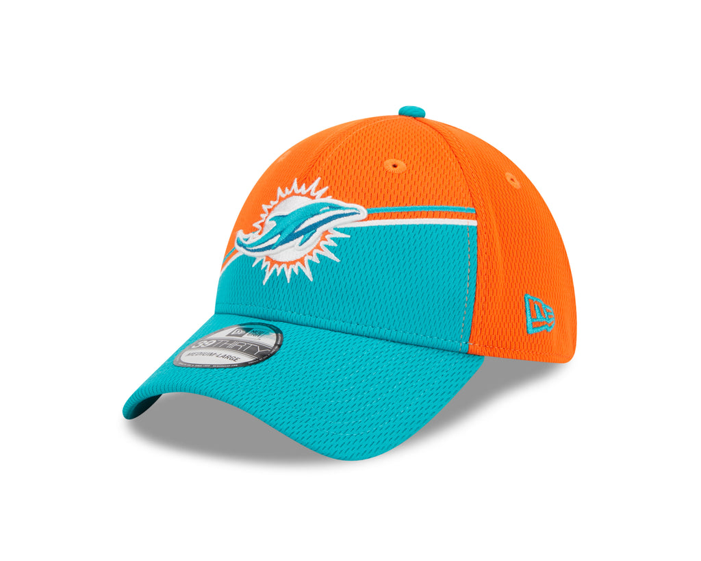 New Era NFL Men's Miami Dolphins 2023 NFL Sideline 39THIRTY Flex Hat