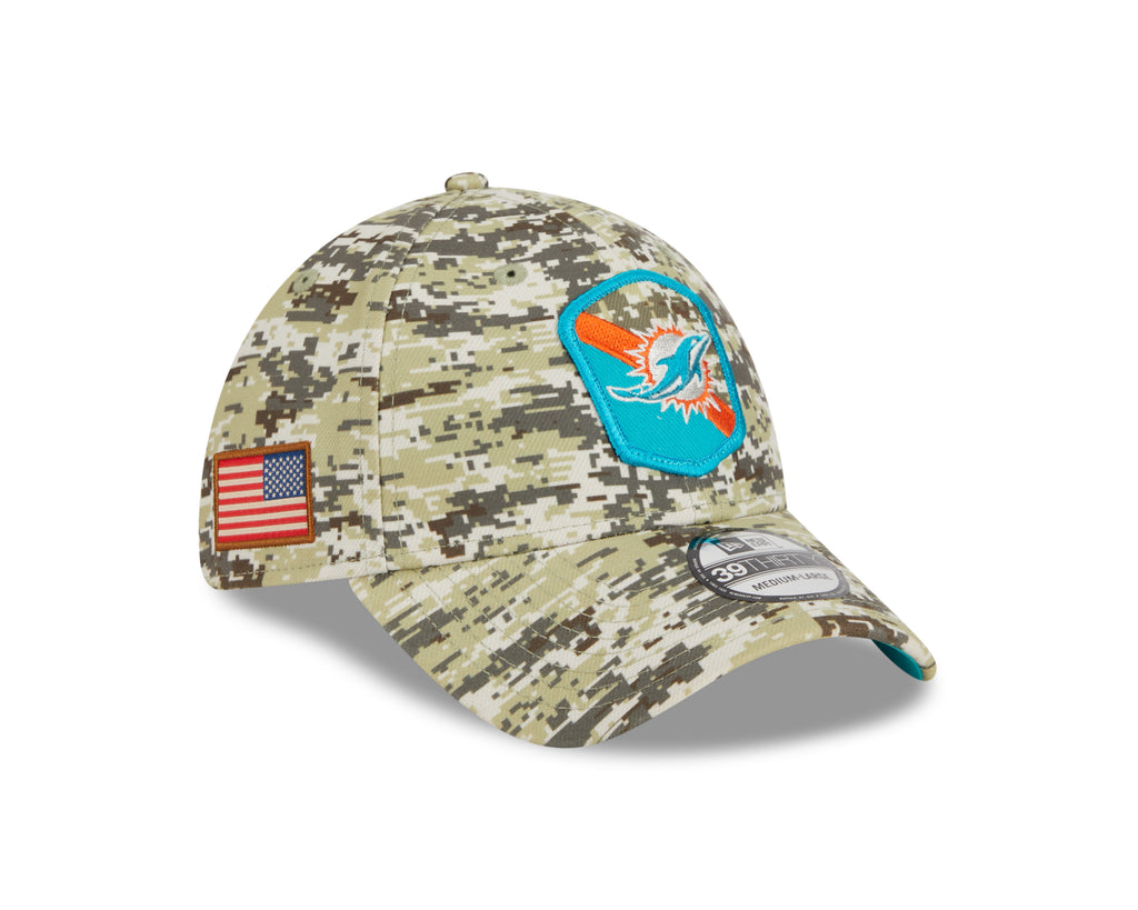 New Era NFL Men's Miami Dolphins 2023 Salute to Service 39THIRTY Flex Hat