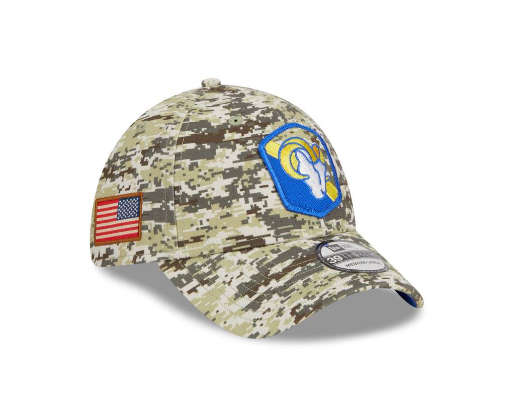 New Era NFL Men's Los Angeles Rams 2023 Salute to Service 39THIRTY Flex Hat