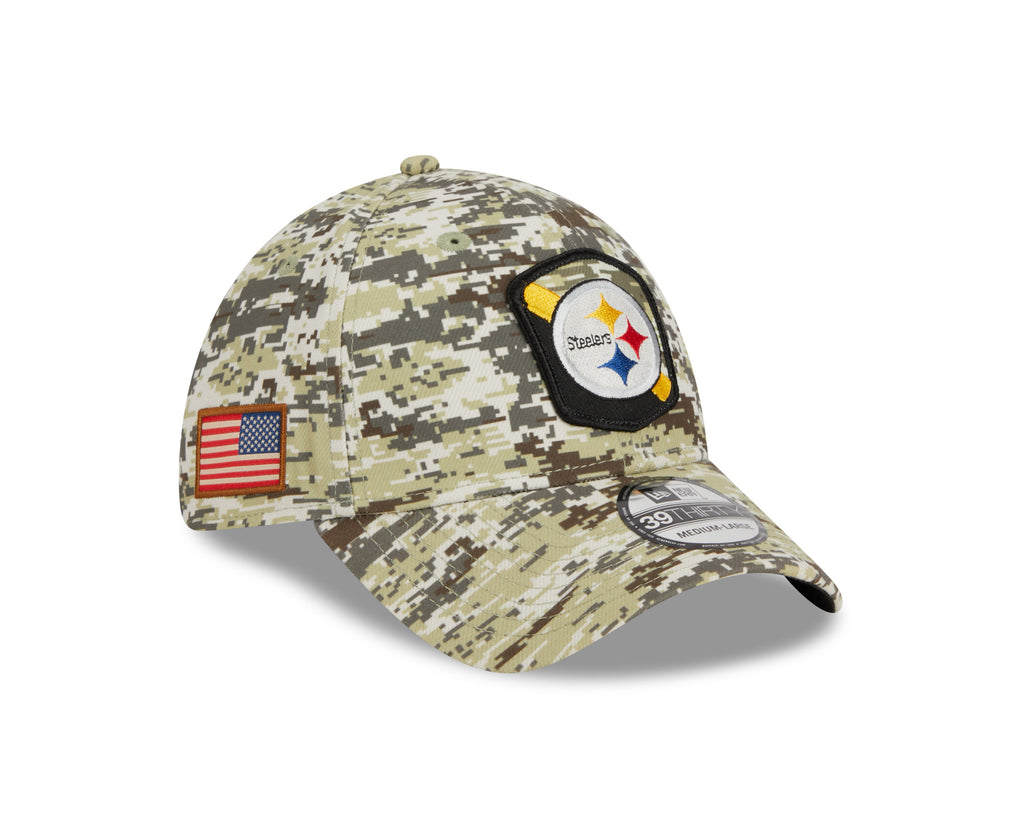 New Era NFL Men's Pittsburgh Steelers 2023 Salute to Service 39THIRTY Flex Hat