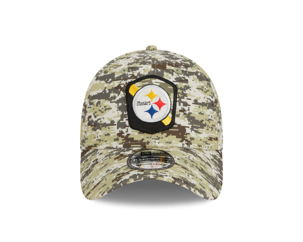 New Era NFL Men's Pittsburgh Steelers 2023 Salute to Service 39THIRTY Flex Hat