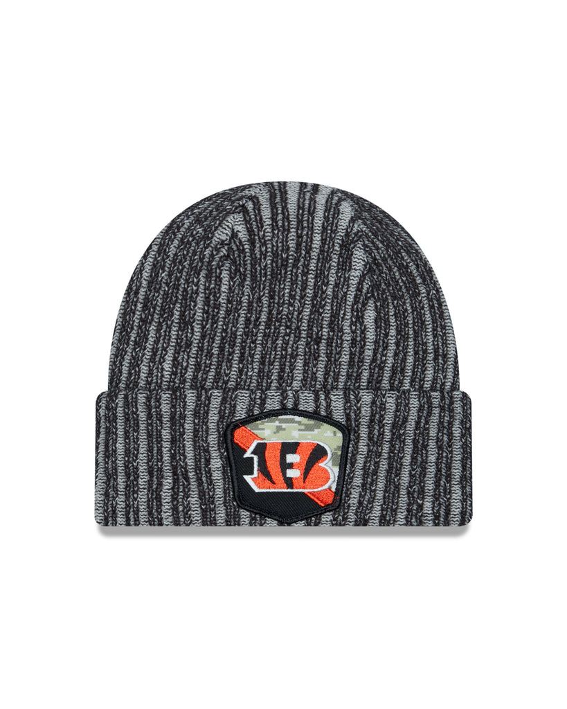 New Era NFL Men's Cincinnati Bengals Beanie 2023 Salute To Service Cuffed Knit Hat