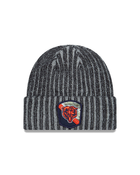 Exclusive On Field Beanie Chicago Bears GSH New Era Cuffed Sport Knit Authentic Chicago Bears New Era NAVY 2024 Sideline Bearhead Sport Cuff  main image 4