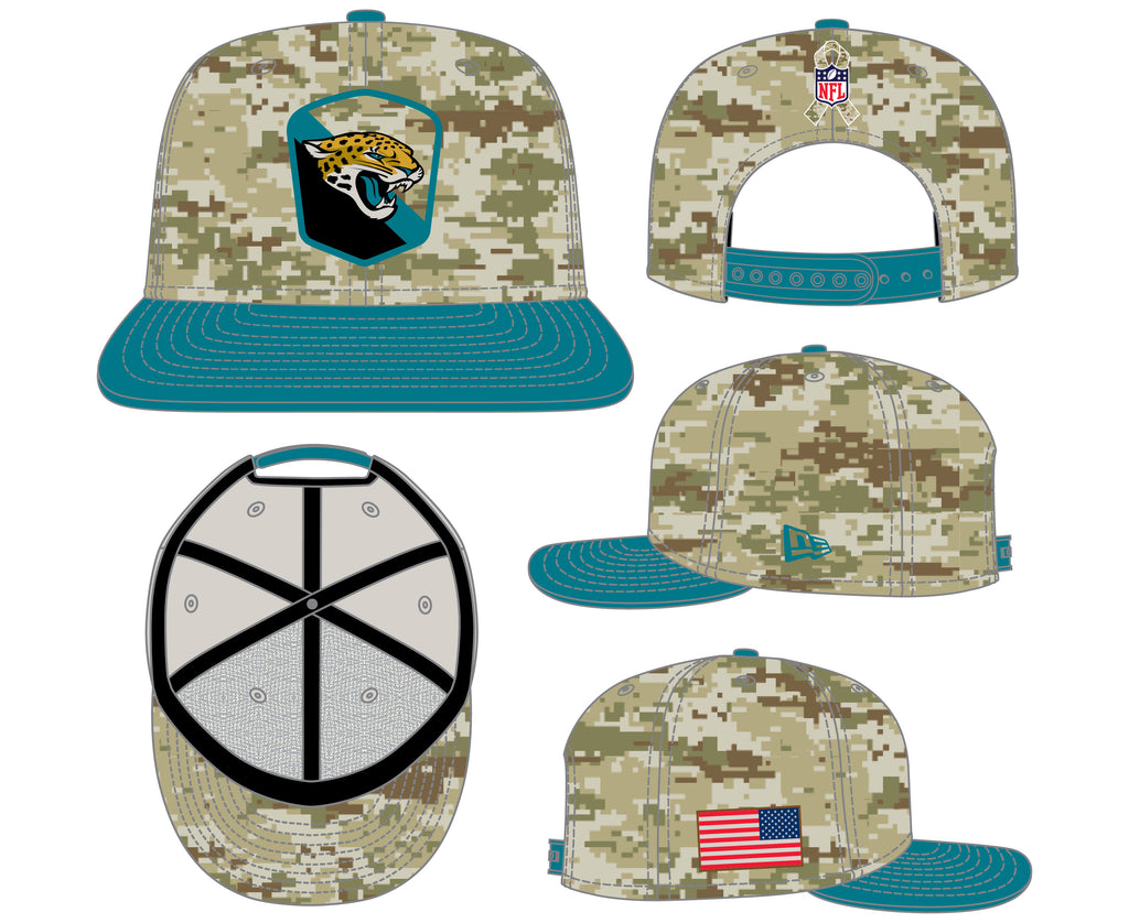 New Era NFL Men's Jacksonville Jaguars 2023 Salute To Service 9FIFTY Snapback Hat OSFA