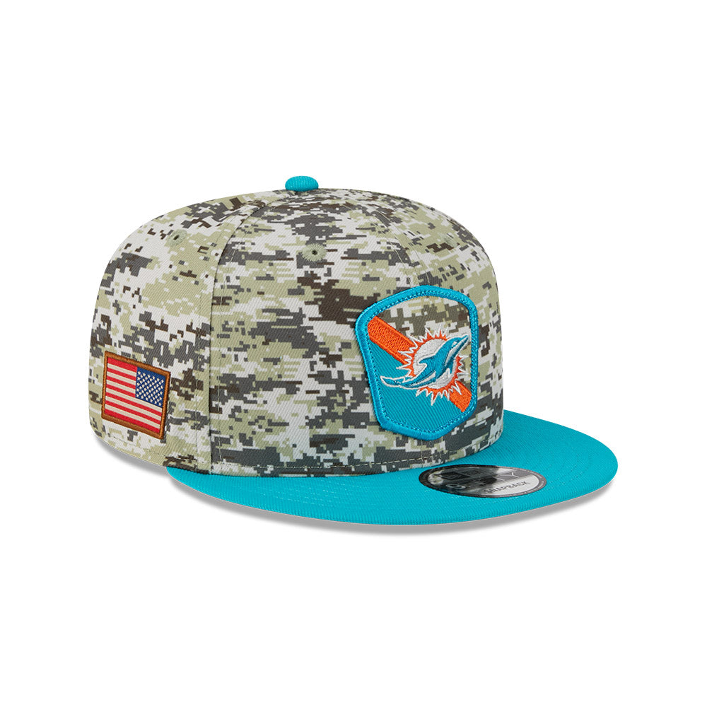 New Era NFL Men's Miami Dolphins 2023 Salute To Service 9FIFTY Snapback Hat OSFA