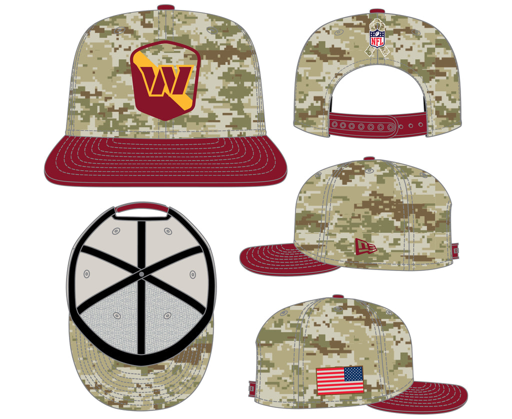 New Era NFL Men's Washington Commanders 2023 Salute To Service 9FIFTY Snapback Hat OSFA