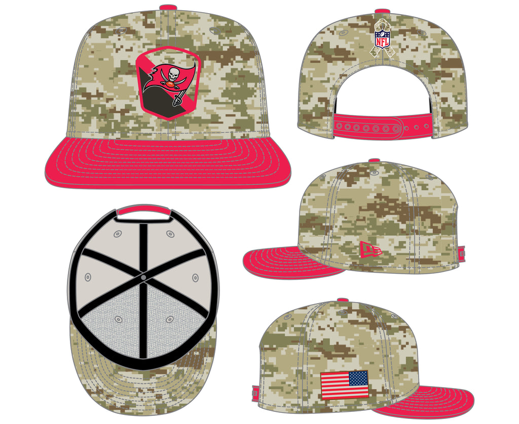 New Era NFL Men's Tampa Bay Buccaneers 2023 Salute To Service 9FIFTY Snapback Hat OSFA