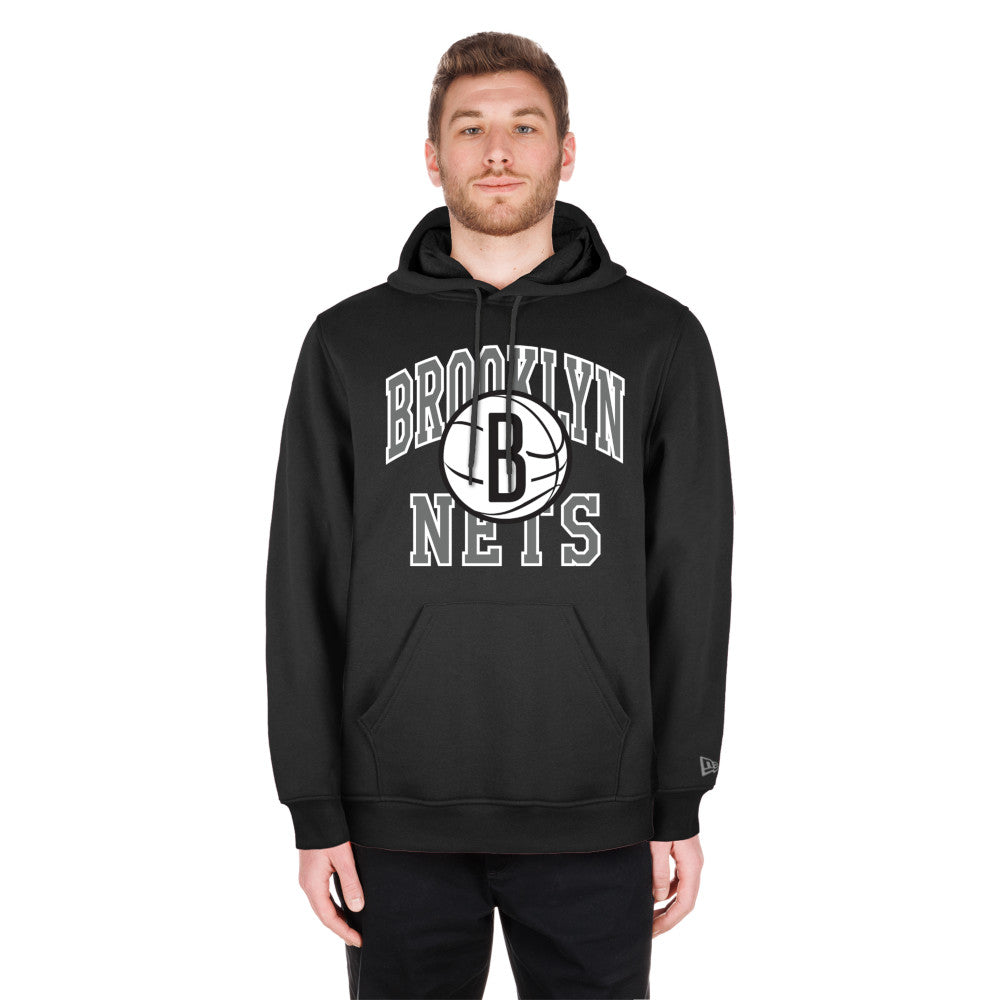 New Era NBA Men’s Brooklyn Nets 2023/24 Season Tip-Off Edition Pullover Hoodie Black