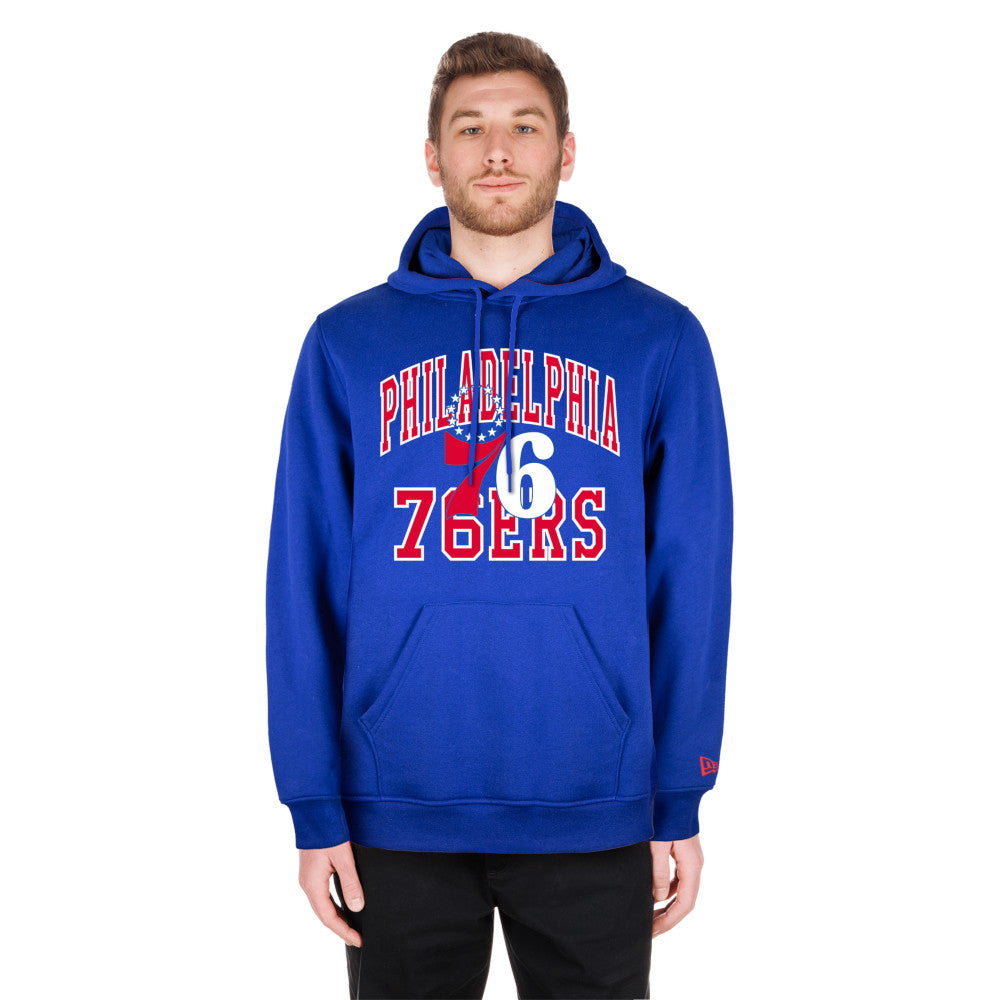 New Era NBA Men’s Philadelphia 76ers 2023/24 Season Tip-Off Edition Pullover Hoodie Purple