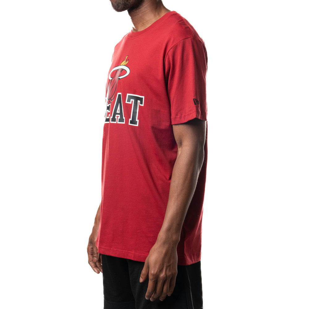 New Era NBA Men’s Miami Heat 2023/24 Season Tip-Off Edition T-Shirt Red