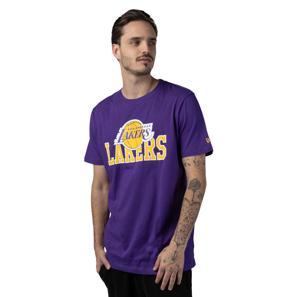 New Era NBA Men’s Los Angeles Lakers 2023/24 Season Tip-Off Edition T-Shirt Purple