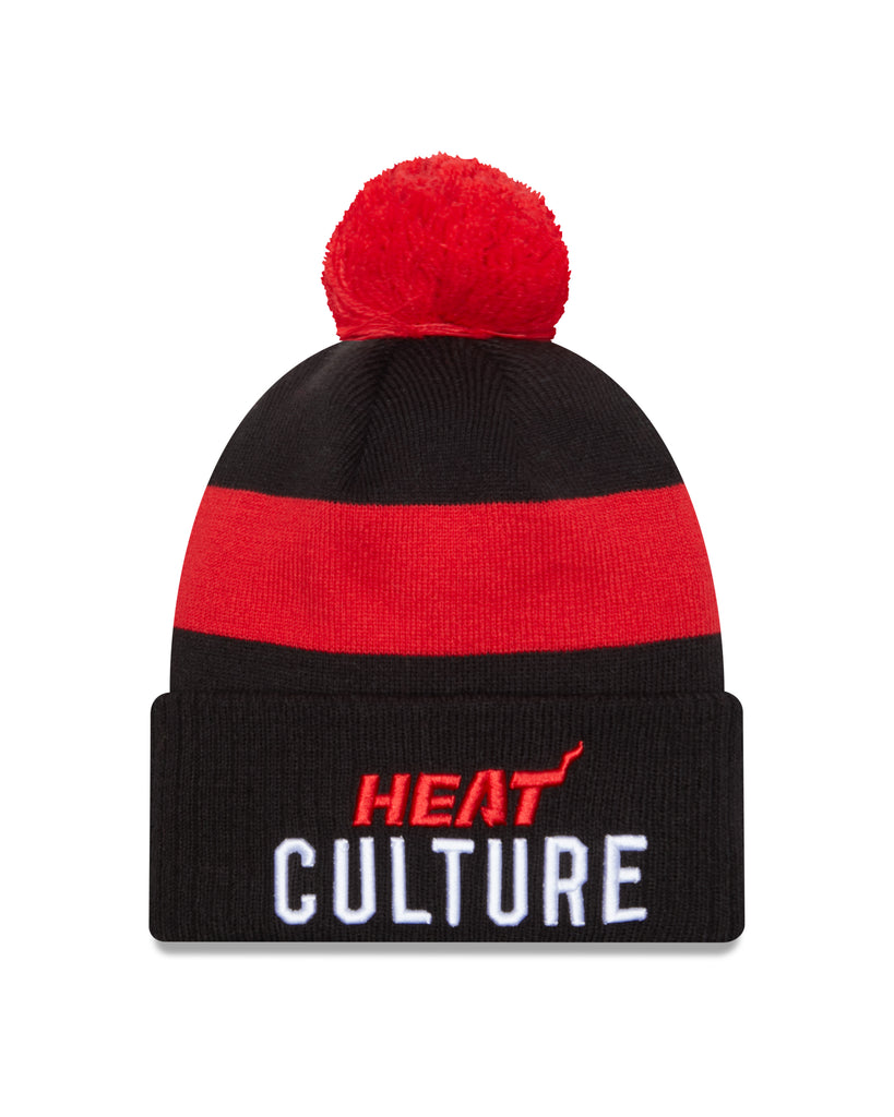 New Era NBA Men's Miami Heat City Edition Cuffed Knit Beanie OSFM