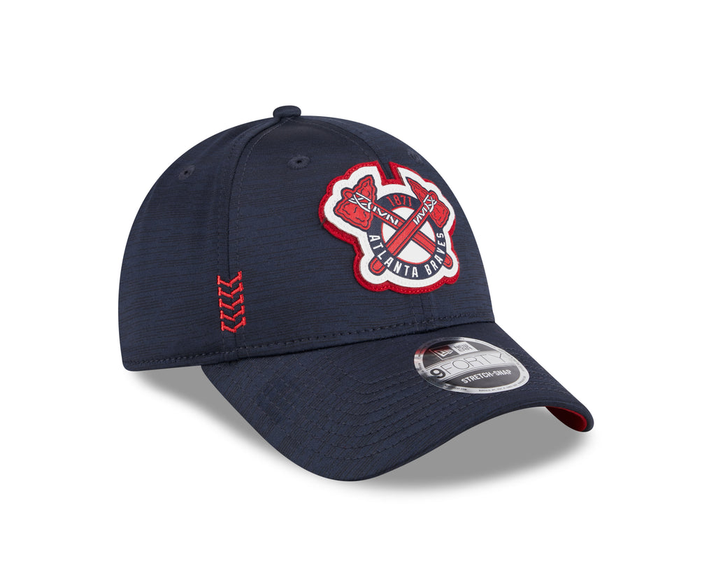New Era MLB Men's Atlanta Braves 2024 Clubhouse 9FORTY Adjustable Snapback Hat