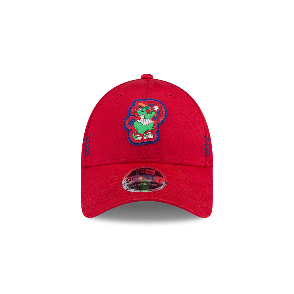 New Era MLB Men's Philadelphia Phillies 2024 Clubhouse Phillie Phanatic 9FORTY Adjustable Hat