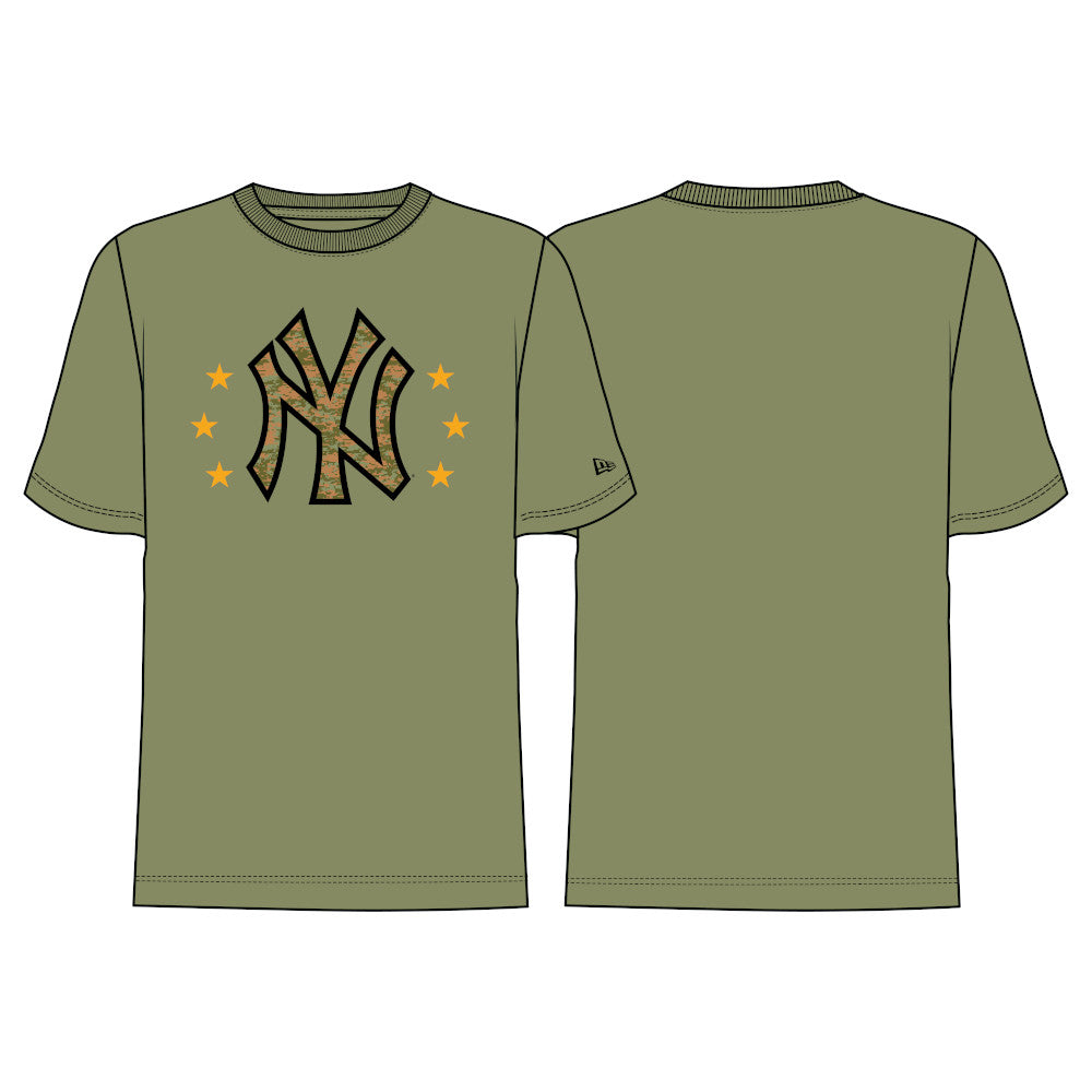 New Era MLB Men's New York Yankees 2024 Armed Forces Day T-Shirt Olive