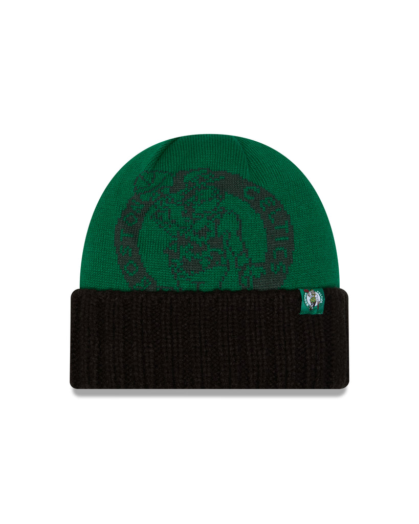 New Era Boston Celtics Oversized Logo Beanie
