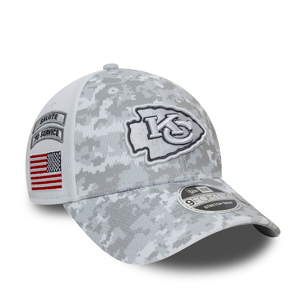 New Era NFL Men's Kansas City Chiefs 2024 Salute To Service 9Forty Stretch-Snap Hat