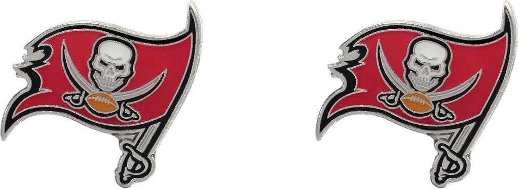 Aminco NFL Women's Tampa Bay Buccaneers Post Stud Earrings