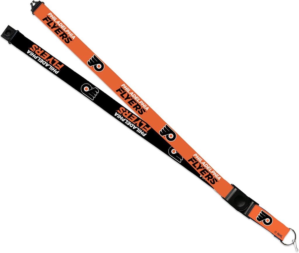 Aminco NHL Philadelphia Flyers Reversible Lanyard Keychain Badge Holder