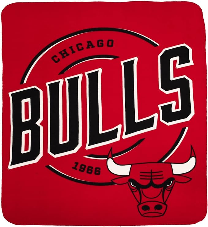 The Northwest Company NBA Chicago Bulls Campaign Design Fleece Throw Blanket