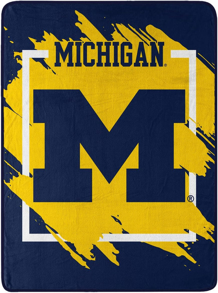 The Northwest Company NCAA Michigan Wolverines Micro Raschel Super Plush Throw