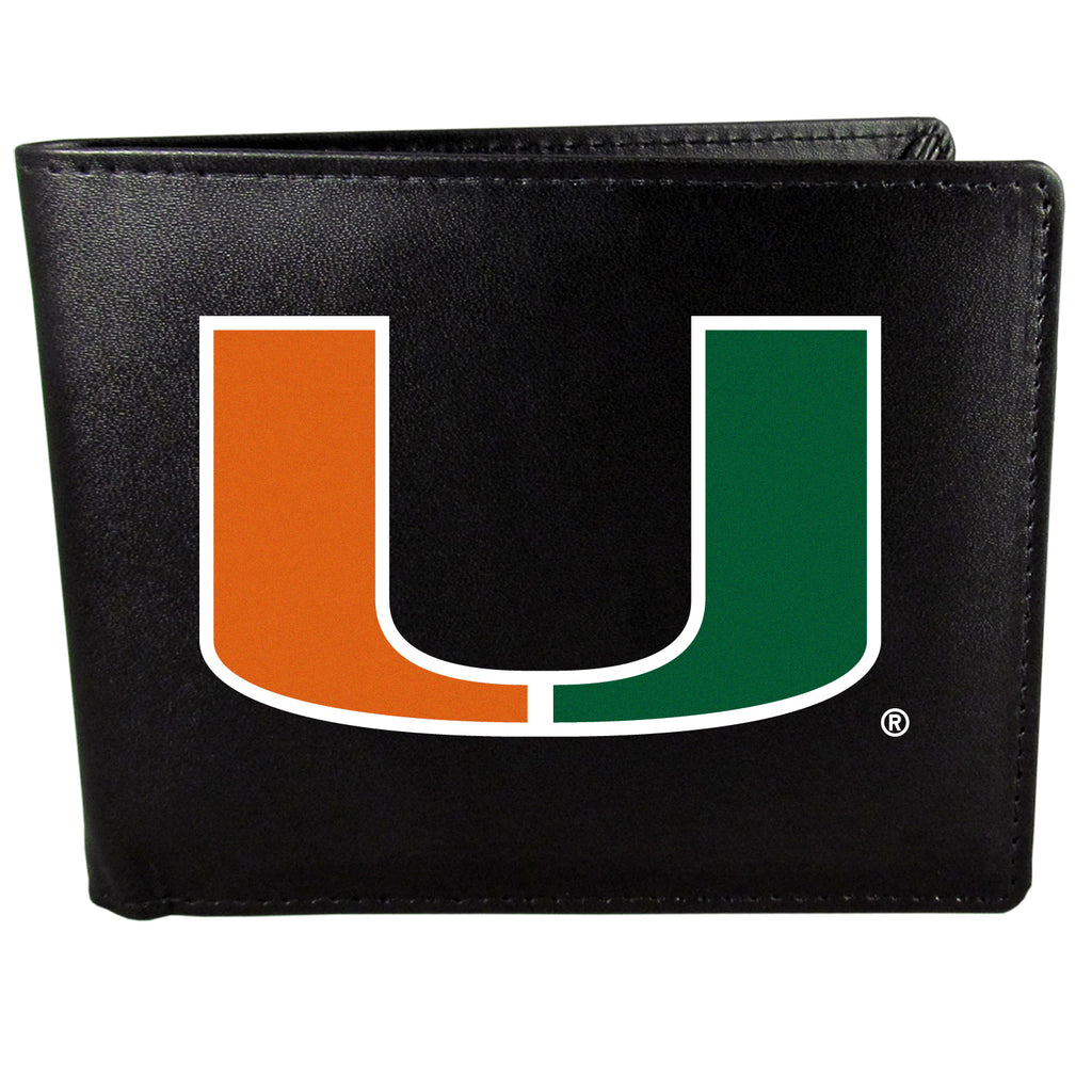 Siskiyou Sports NCAA Unisex Miami Hurricanes Bi-fold Wallet Large Logo