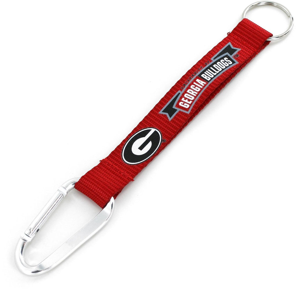 Aminco NCAA Georgia Bulldogs Carabiner Lanyard Keychain