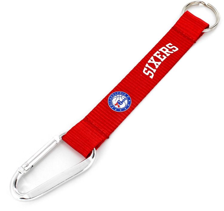 Aminco NBA Philadelphia 76ers Carabiner Lanyard Keychain