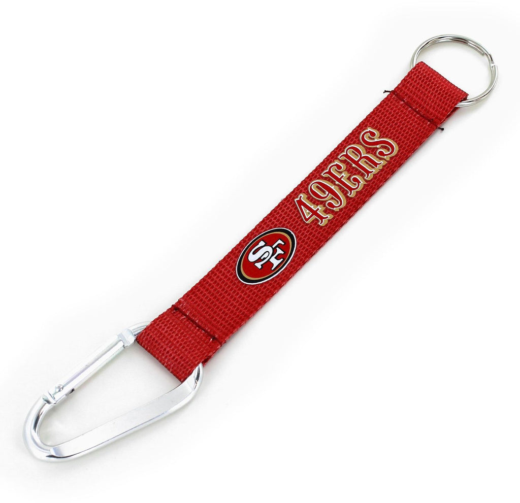 Aminco NFL San Francisco 49ers Carabiner Lanyard Keychain