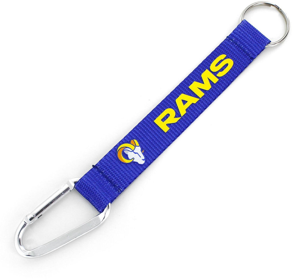Aminco NFL Los Angeles Rams Carabiner Lanyard Keychain