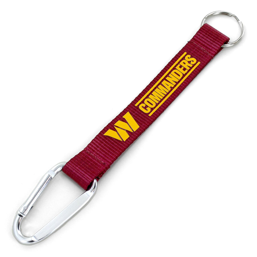 Aminco NFL Washington Commanders Carabiner Lanyard Keychain