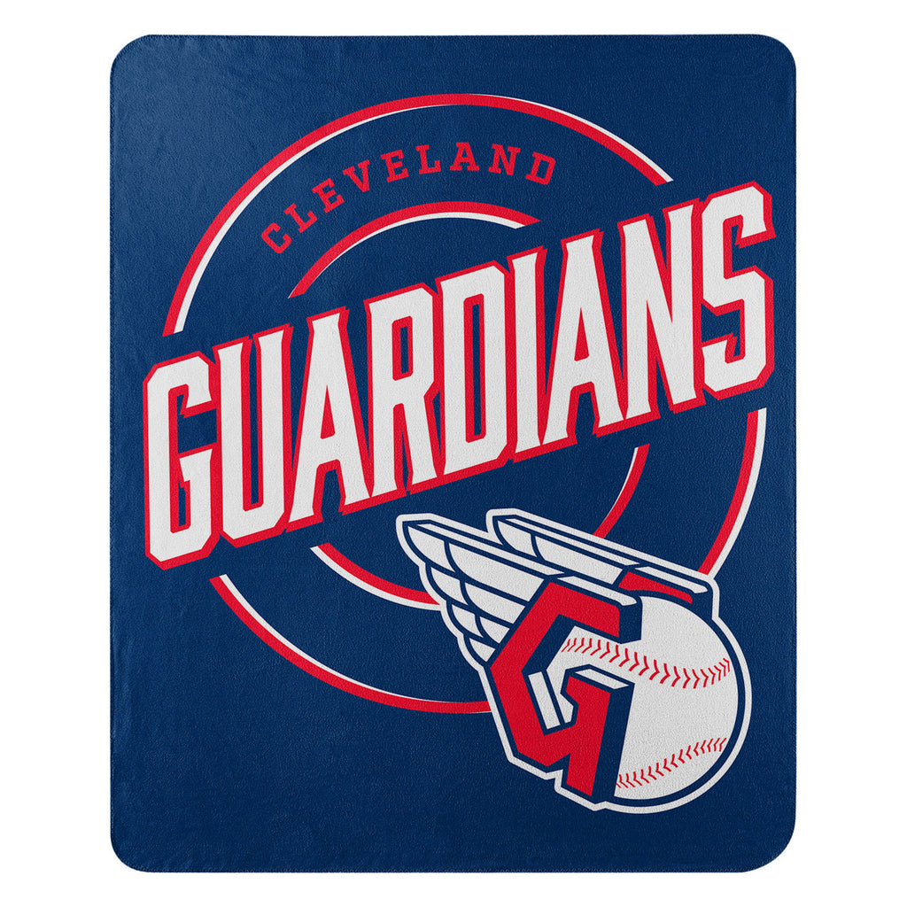 The Northwest MLB Cleveland Guardians Campaign Design Fleece Throw Blanket