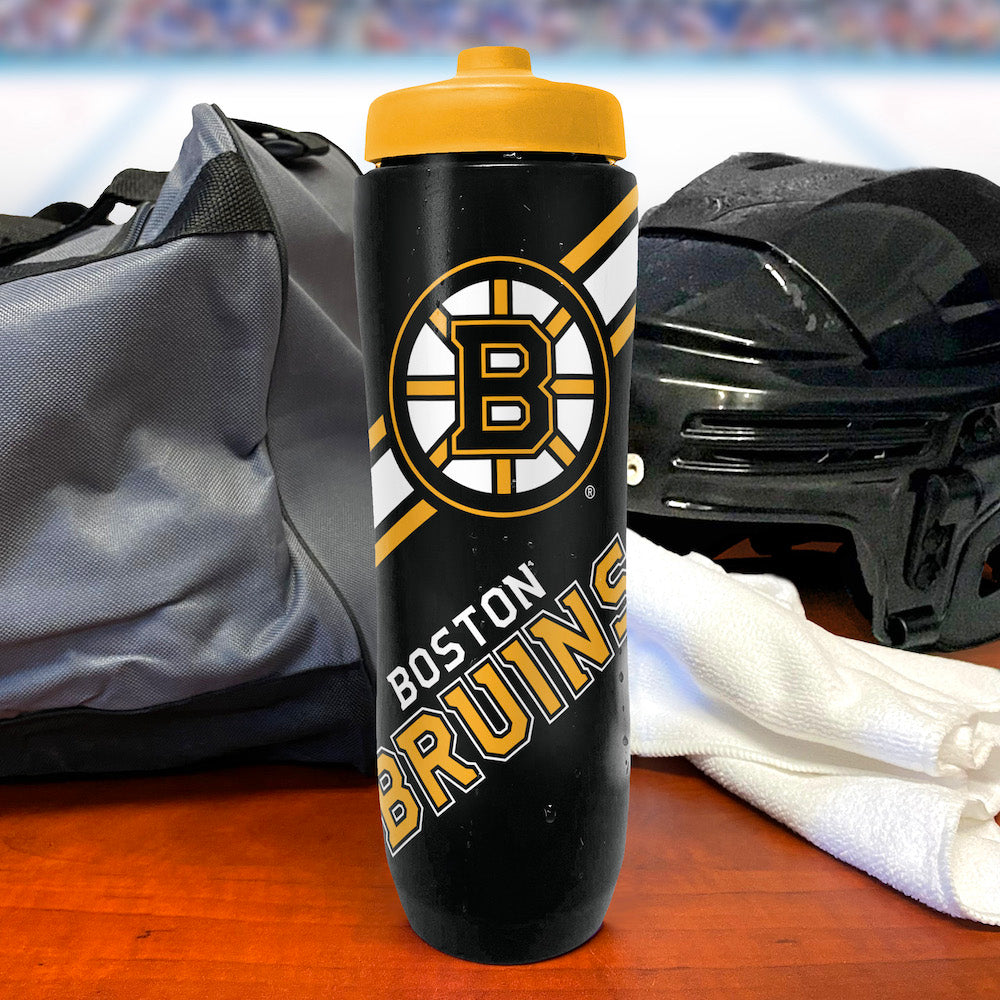 Party Animal NHL Boston Bruins Squeezy Water Bottle 32 oz
