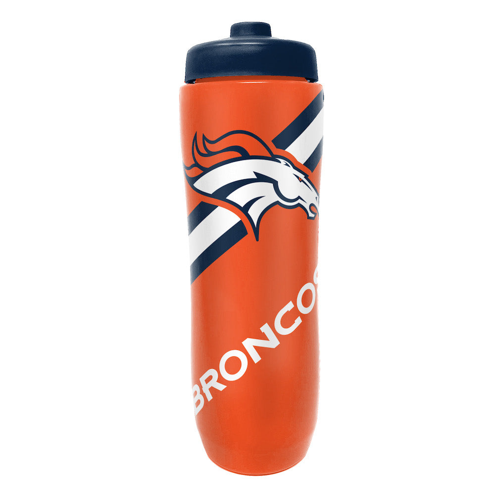 Party Animal NFL Denver Broncos Squeezy Water Bottle 32 oz