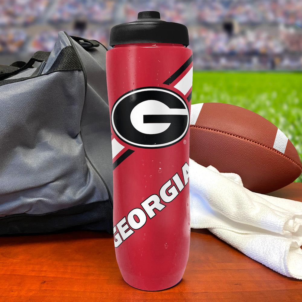 Party Animal NCAA Georgia Bulldogs Squeezy Water Bottle 32 oz.