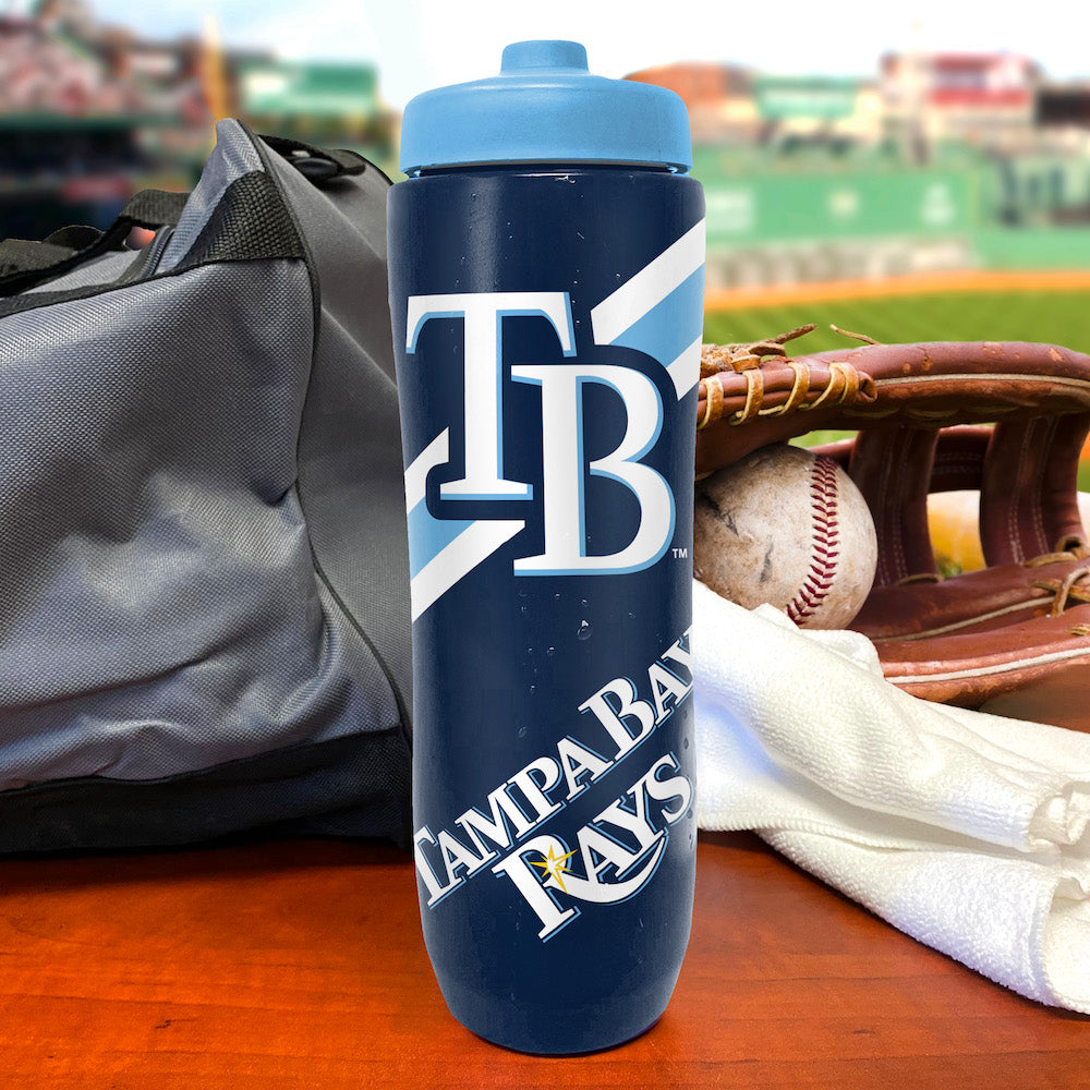 Party Animal MLB Tampa Bay Rays Squeezy Water Bottle 32 oz