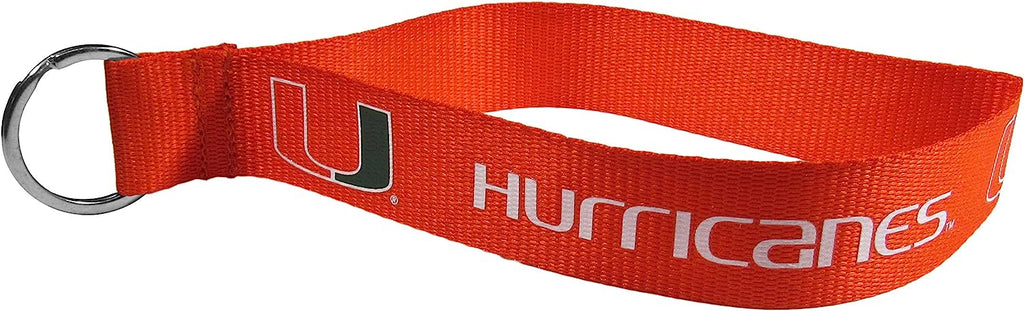 Siskiyou Sports NCAA Miami Hurricanes Unisex Lanyard Key Chain