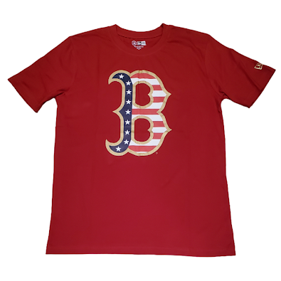 Men's Boston Red Sox New Era Navy 4th of July Jersey T-Shirt